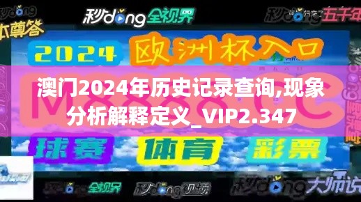 澳门2024年历史记录查询,现象分析解释定义_VIP2.347