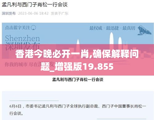 香港今晚必开一肖,确保解释问题_增强版19.855