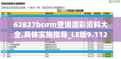 62827bcσm查询澳彩资料大全,具体实施指导_LE版9.112