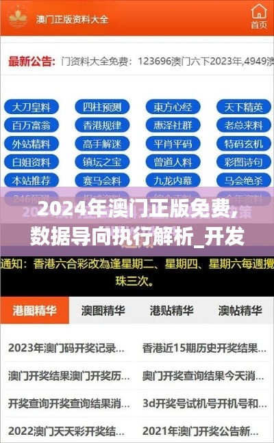 2024年澳门正版免费,数据导向执行解析_开发版11.387