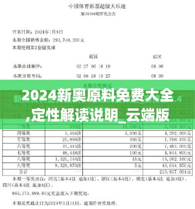 2024新奥原料免费大全,定性解读说明_云端版2.356