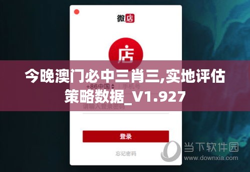 今晚澳门必中三肖三,实地评估策略数据_V1.927