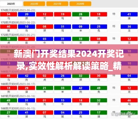 新澳门开奖结果2024开奖记录,实效性解析解读策略_精英款10.546