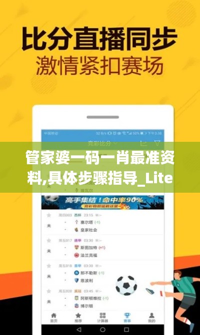 管家婆一码一肖最准资料,具体步骤指导_Lite4.925