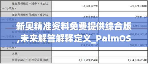 新奥精准资料免费提供综合版,未来解答解释定义_PalmOS10.674