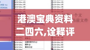 港澳宝典资料二四六,诠释评估说明_Lite6.556