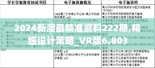 2024新澳最精准资料222期,精细设计策略_VR版6.803