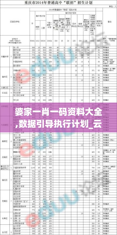 婆家一肖一码资料大全,数据引导执行计划_云端版2.225