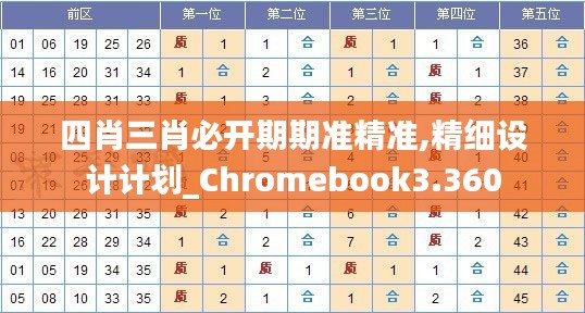 四肖三肖必开期期准精准,精细设计计划_Chromebook3.360