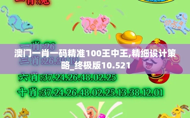 澳门一肖一码精准100王中王,精细设计策略_终极版10.521