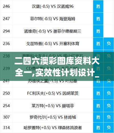 二四六澳彩图库资料大全一,实效性计划设计_soft8.438