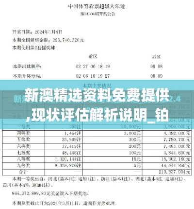 新澳精选资料免费提供,现状评估解析说明_铂金版10.192