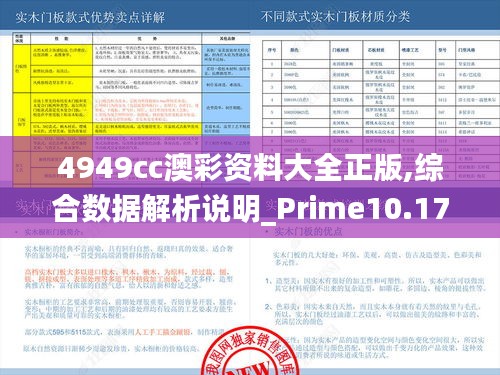 4949cc澳彩资料大全正版,综合数据解析说明_Prime10.173