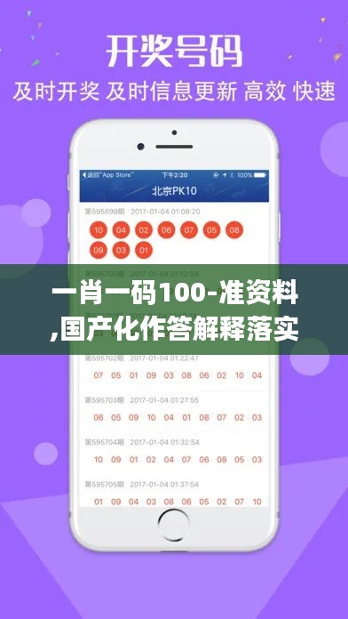 一肖一码100-准资料,国产化作答解释落实_交互版3.742