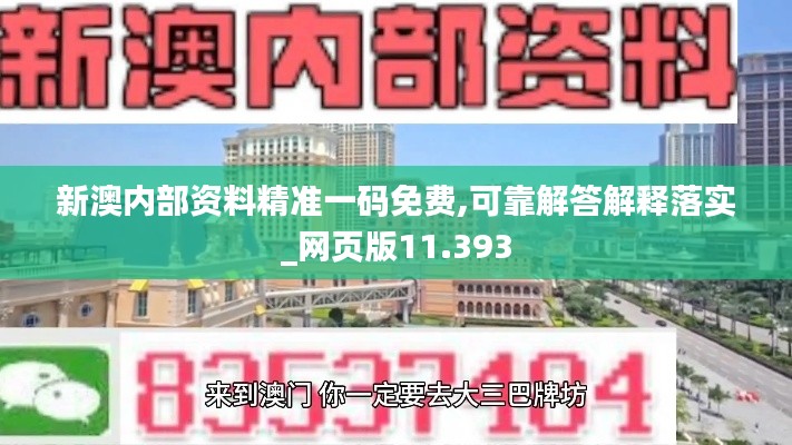 新澳内部资料精准一码免费,可靠解答解释落实_网页版11.393