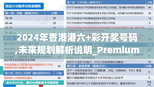 2024年香港港六+彩开奖号码,未来规划解析说明_Premium10.849