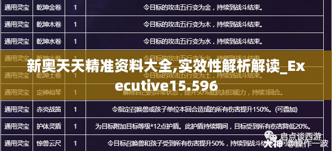 新奥天天精准资料大全,实效性解析解读_Executive15.596