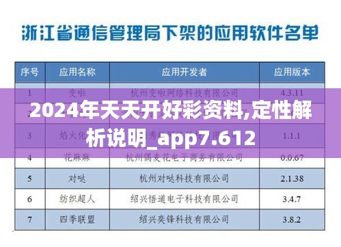 2024年天天开好彩资料,定性解析说明_app7.612